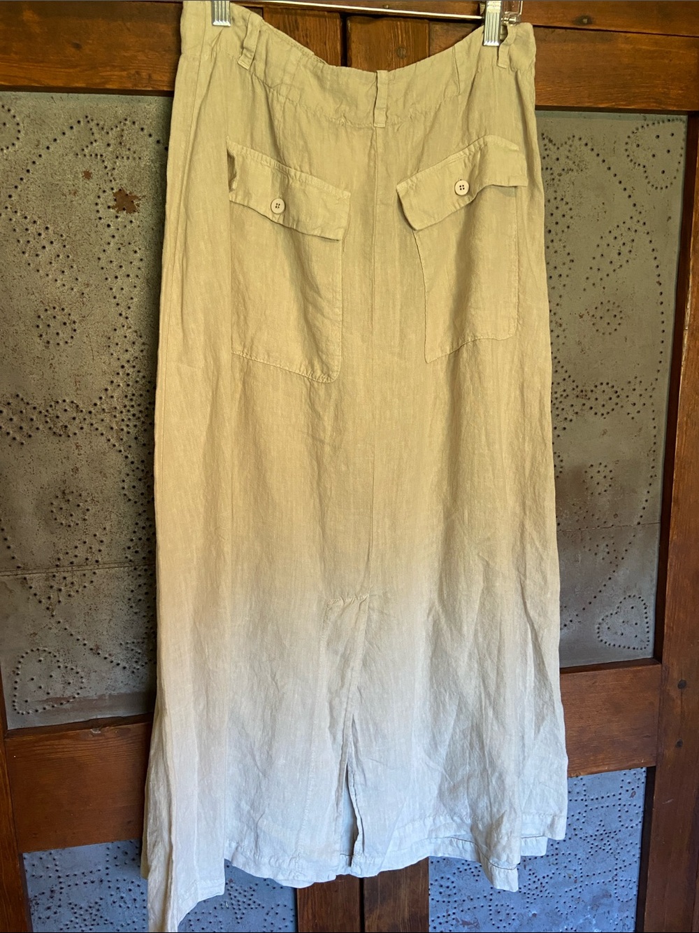NWT Transit Par Such Linen Pocket Sand Skirt Size 3 Large - Picture 4 of 9